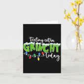 Feeling Extra Today Funny Christmas 2025  Karte (Gelbe Blume)