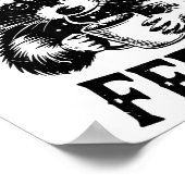 Feeling Feral Raccoon Coffee Cute Funny Trash Pand Poster (Ecke)