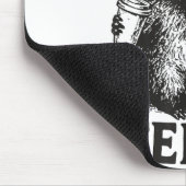 Feeling Feral Raccoon Drink Coffee Funny Trash Pan Mousepad (Ecke)