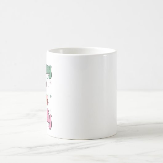 Feeling Frosty Retro Snowman  Kaffeetasse (Mittel)