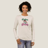 Feeling Frosty Retro Snowman  Tri-Blend Shirt (Volle Vorderseite)