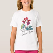 Feeling Grapeful Grandma's Garden Floral Art Print T-Shirt (Vorderseite)