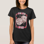 Feeling Lucky Happy Valentines Day be Mine Vday Vi T-Shirt (Vorderseite)