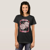 Feeling Lucky Happy Valentines Day be Mine Vday Vi T-Shirt (Vorne ganz)