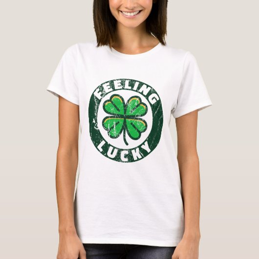 Feeling Lucky - St Patrick's Day  T-Shirt (Vorderseite)