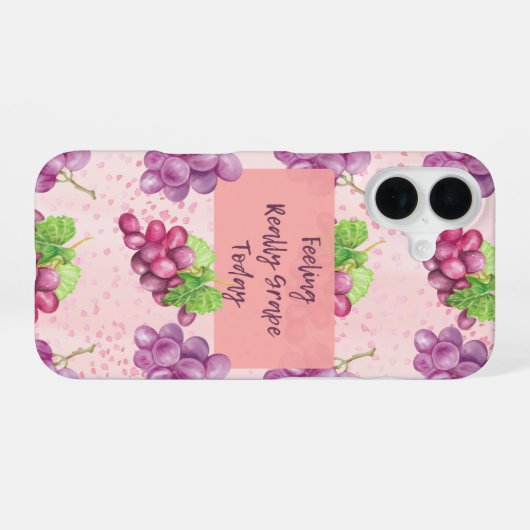 Feeling Really Grape Today iPhone 16 Hülle (Rückseite (Horizontal))