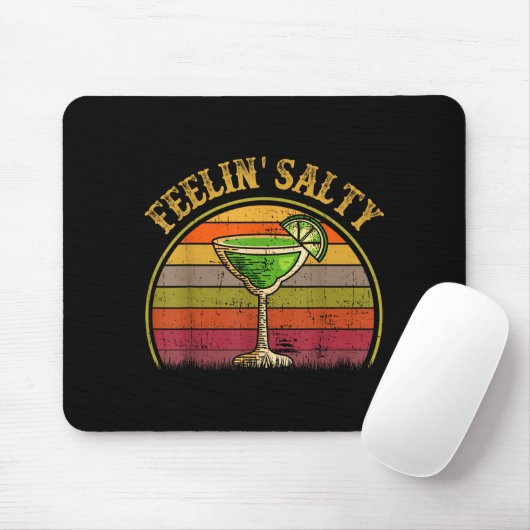 Feeling Salty Margarita Shirt Cinco Mayo Funny Mex Mousepad (Mit Mouse)