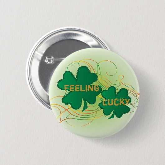 Feeling 🍀 Shamrock Clovers Button (Vorne & Hinten)