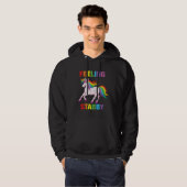 Feeling Stabby Sarcastic Unicorn Squad Bad Attit Hoodie (Vorne ganz)