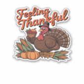 Feeling thankful Classic T-Shirt Aufkleber (Vorderseite)