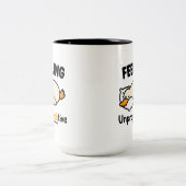 Feeling Unproductive Duck Mug, Funny Coworker mug Zweifarbige Tasse (Mittel)