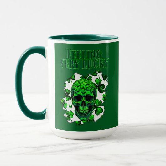 Feeling Very Lucky St Patrick’s Day - caneca Tasse (Links)