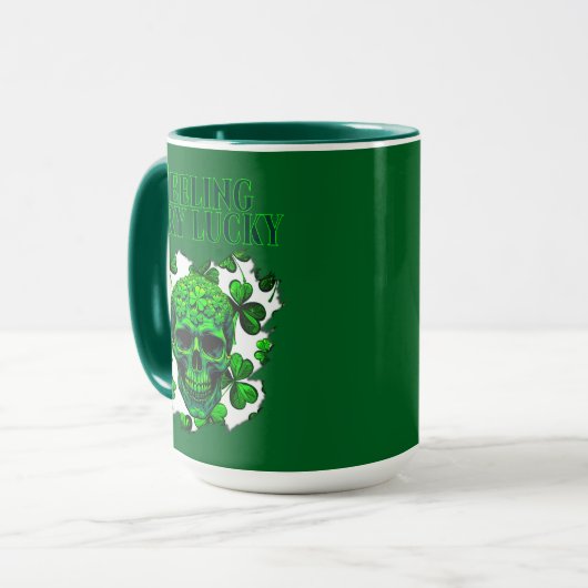 Feeling Very Lucky St Patrick’s Day - caneca Tasse (Vorderseite Links)