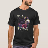 Feeling Witchy Black Cat Classic T-Shirt (Vorderseite)