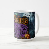 Feeling Witchy Mug – Spooky Coffee Cup Kaffeetasse (VorderseiteRechts)