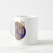 Feelings Are Not Facts | 12 Step Recovery Slogan Kaffeetasse (Vorderseite Links)