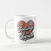 Feelings File Opened | Self-Aware Healing Humor Kaffeetasse (Links)
