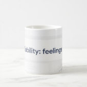 Feelings Liability Dashboard Funny AI Tech Mug Kaffeetasse (Mittel)