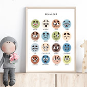 Feelings Poster – Preschool Emotions Chart