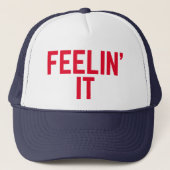 FEELIN'IT-Spaß Slogan LKW-Hut Truckerkappe (Vorderseite)