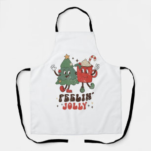 Feelin'Jolly Christmas Hot Cacoa Groovy Schürze