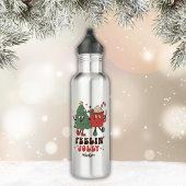 Feelin's Joli Weihnachtsfeiertage Funny Retro Name Edelstahlflasche