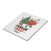 Feelin's Joli Weihnachtsfeiertage Funny Retro Name Fliese (Seite)