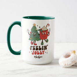 Feelin's Joli Weihnachtsfeiertage Funny Retro Name Tasse