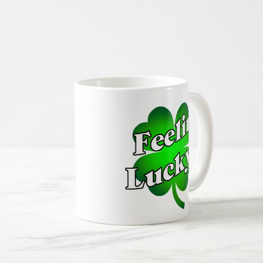 Feelin's Lucky? Kaffeetasse (VorderseiteRechts)