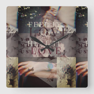 FeelIt Quadratische Wanduhr