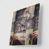 FeelIt Quadratische Wanduhr (Winkel)