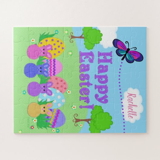 Feellook Osterbäume und Eier | Sie anpassen Puzzle (Horizontal)