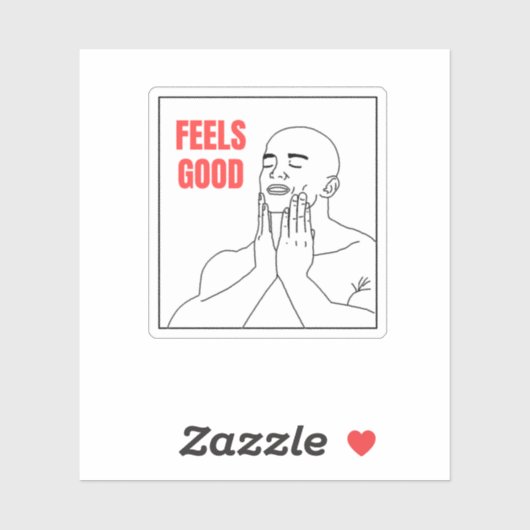 Feels Good Meme Aufkleber (Blatt)