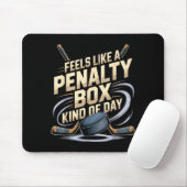 Feels Like A Penalty Box Kind Of Day Funny Hockey Mousepad (Mit Mouse)