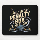Feels Like A Penalty Box Kind Of Day Funny Hockey  Mousepad (Vorne)
