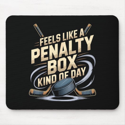 Feels Like A Penalty Box Kind Of Day Funny Hockey Mousepad (Vorne)
