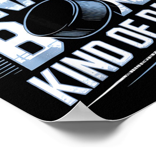 Feels Like A Penalty Box Kind Of Day Funny Hockey  Poster (Ecke)