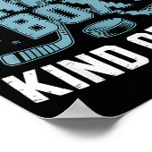 Feels Like A Penalty Box Kind Of Day Funny Hockey  Poster (Ecke)