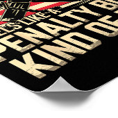 Feels Like A Penalty Box Kind Of Day Funny Hockey  Poster (Ecke)