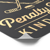 Feels Like A Penalty Box Kind Of Day Funny Hockey  Poster (Ecke)