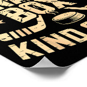 Feels Like A Penalty Box Kind Of Day Funny Hockey  Poster (Ecke)