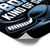 Feels Like A Penalty Box Kind Of Day Funny Hockey Poster (Ecke)