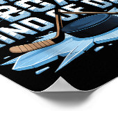 Feels Like A Penalty Box Kind Of Day Funny Hockey  Poster (Ecke)