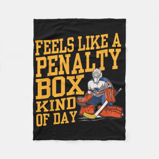 Feels Like A Penalty Box Kind Of Day Ice Hockey Sa Fleecedecke (Vorderseite)