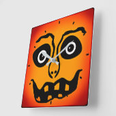 Feels Like Halloween Wall Clock by Julie Everhart Quadratische Wanduhr (Winkel)