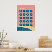 Feels Like Home' Typography Art Print Poster (Küche)