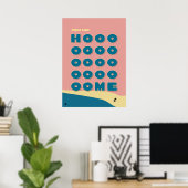 Feels Like Home' Typography Art Print Poster (Heimbüro)