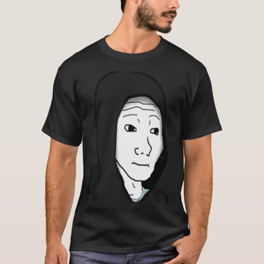 Feels Typ Wojak Meme Doomer 1 T-Shirt (Vorderseite)