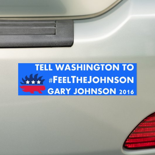 #feelthejohnson Gary Johnson 2016 Autoaufkleber (Auf Auto)