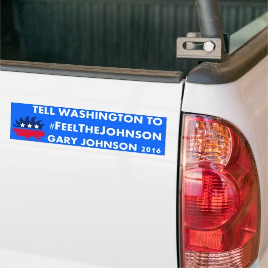 #feelthejohnson Gary Johnson 2016 Autoaufkleber (Auf Lkw)